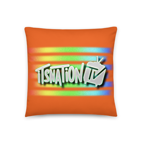 ItsNation TV Pillow - Orange
