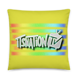 ItsNation TV Pillow - Neon